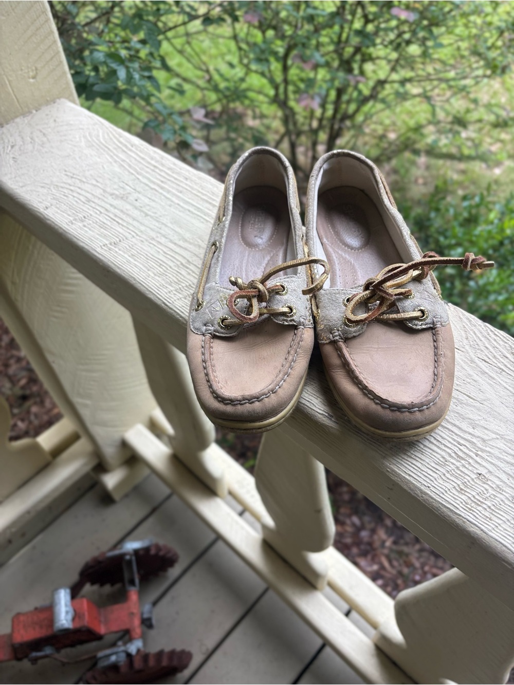 Sperry Women's Two-Tone Tan & Beige Moccasin Boat Shoes